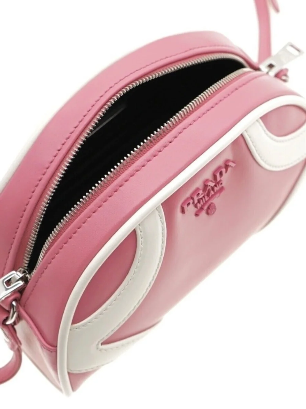 Prada Crossbody Bag Pink Leather 1BH140 New